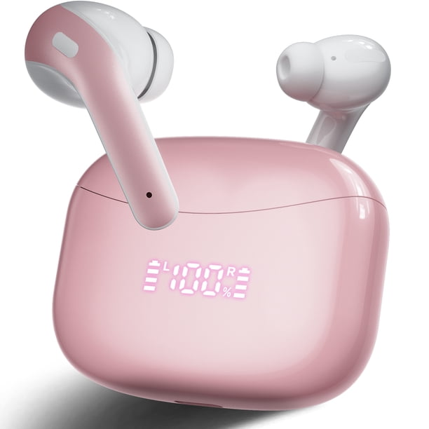 VEATOOL X15 Auriculares Inalámbricos Bluetooth 5.3, Auriculares Estéreo Hi-Fi de Graves Profundos con 72H de Reproducción, Micrófono con Cancelación de Ruido