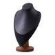 thumbnail image 3 of Busto De Exhibición De Collares Soporte De Cadena Con Colgante Liso Para Salones Tocador Sala De Exposición Negro Grande, 3 of 5