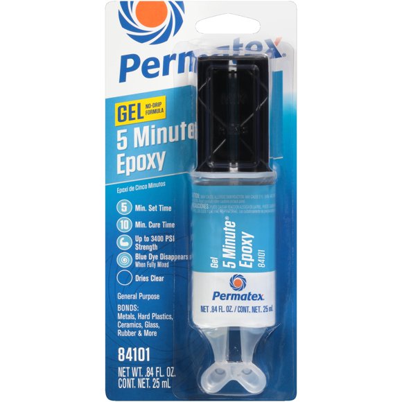 Epoxi Permatex PermaPoxy de uso general, 5 minutos, 25 ml