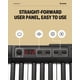 thumbnail image 2 of Teclado de piano Donner DEP-1 de 88 teclas con soporte, pedal y funda, 2 of 3