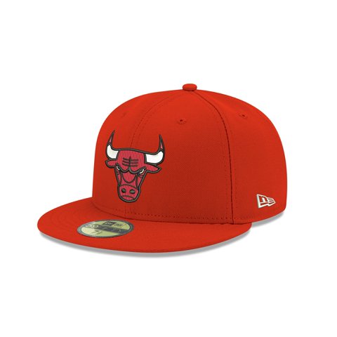 Gorra New Era Nba Chicago Bulls 59Fifty Ajustada Roja 7.75