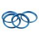 thumbnail image 2 of 4 Uds AC Air Vent Outlet Cubierta Pegatina Anillo Para Audi A3 S3 2013-2016 Azul, 2 of 5