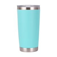 Bothyi - Taza De Viaje Con Vaso Aislado Al Vacío De 20 Oz Para Oficina, Cocina, Bebida Caliente, Verde Claro
