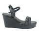 thumbnail image 1 of Sandalia Chalada Mujer Como-52 Negro Plataforma, 1 of 6
