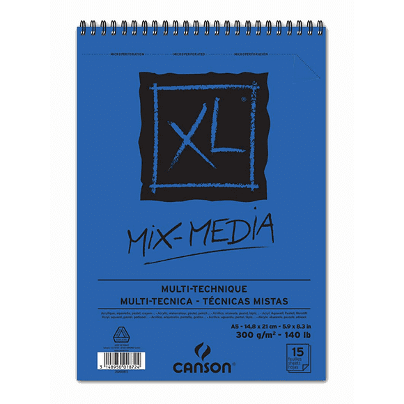 Croquera Técnica Mixta Canson XL 300gr A5