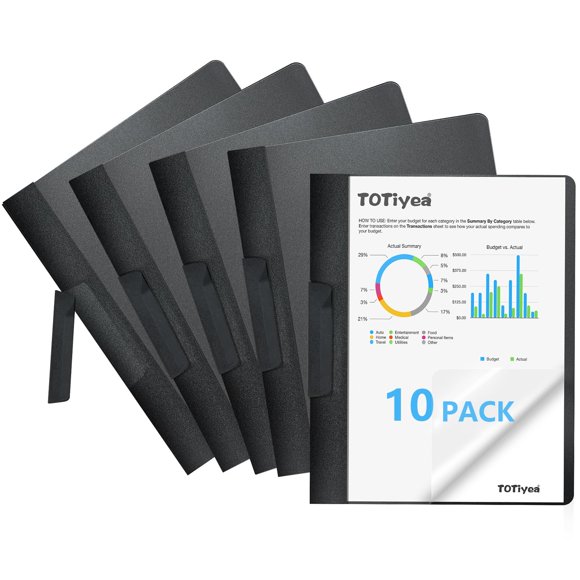 Fundas para informes TOTiyea pack de 10 unidades con capacidad de 30 hojas