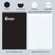thumbnail image 3 of Steno Pad Rosmonde, tapa en espiral, 9 x 6 pulgadas, 80 hojas, 12 unidades, color negro, 3 of 8