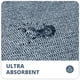 thumbnail image 3 of Alfombra de baño Bosap de goma ultrafina para baño, 43 x 68 cm, color azul, 3 of 6