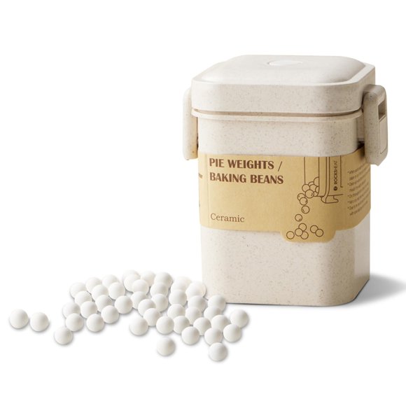 Perlas de cerámica para hornear Pie Weights K ROCKSHEAT de 1000 g con recipiente