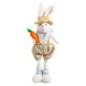 thumbnail image 1 of Estatua De Conejo De Pascua De Peluche, Adorno De Estatuilla De Conejito Para Mesa, Oficina, Fiesta, Color Caqui, 1 of 3