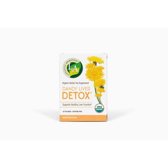Té Detox para el Hígado Dandy Lifestyle Awareness Sin Cafeína 20 Bolsitas