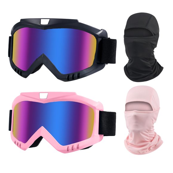LJDJ Gafas de Seguridad Pack 2 con Protección UV y Cobertura Facial Completa