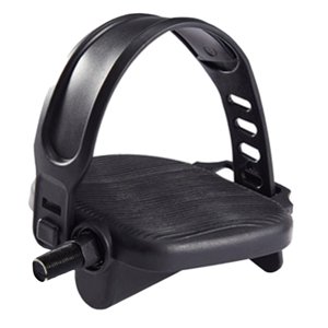 Magideal - 1 Par De Pedales De Bicicleta Estática Con Correas, Piezas De Ciclismo De Interior, Antideslizantes, 9/16 '' O 1/2 '', Pedales De Bicicleta De Engrana , Husillo Corto De Husillo Corto De 14 Mm