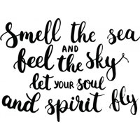 Rienda Libre Graphics - Decomural Smell The Sea Inspirational Ws-45623