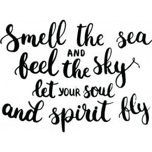 Rienda Libre Graphics - Decomural Smell The Sea Inspirational Ws-45623
