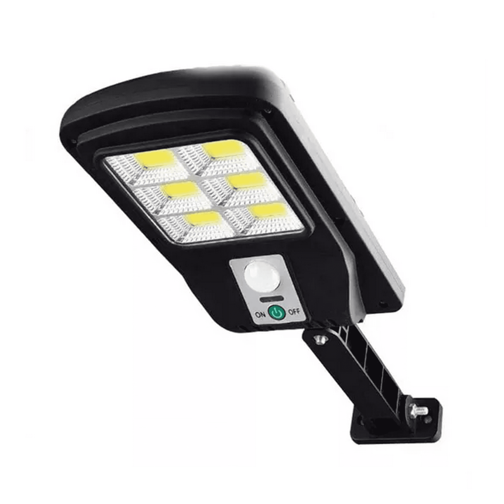 Genérico - Pack 4 Foco Solar Led Exterior Con Sensor De Movimiento Negro