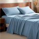 thumbnail image 1 of Juego de sábanas Bare Home de franela 100% algodón, color azul claro, 1 of 9