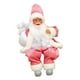 thumbnail image 2 of Figura De Papá Noel Sentado Decoración Navide?a Para Mesa De Chimenea De Interior 20x10x10 Cm Rosa, 2 of 5