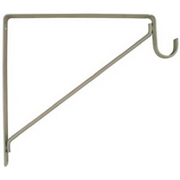 Soporte para barra o estante NATIONAL HARDWARE, acero blanco, 12,45 cm L