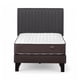 thumbnail image 1 of Cama Rosen Ergo T 1.5 Plazas + Respaldo Lucio Gris, 1 of 6