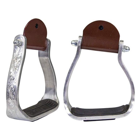 Estribos Tahoe Tack 13 cm Grabado Alivio de Rodilla