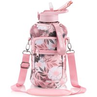 Botella De Agua Fimibuke De Medio Galón Con Funda De 1,9 L Con Asa