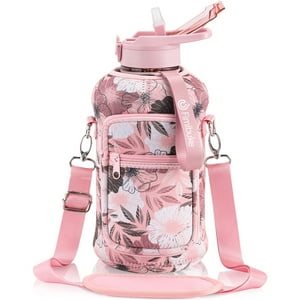 Botella De Agua Fimibuke De Medio Galón Con Funda De 1,9 L Con Asa