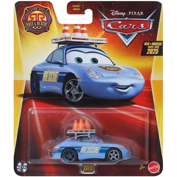 Coche De Juguete Sally De Cars 3 | Escala 1:55 De Disney Pixar | Vehículo Con Detalles Auténticos | Regalo +3 Años