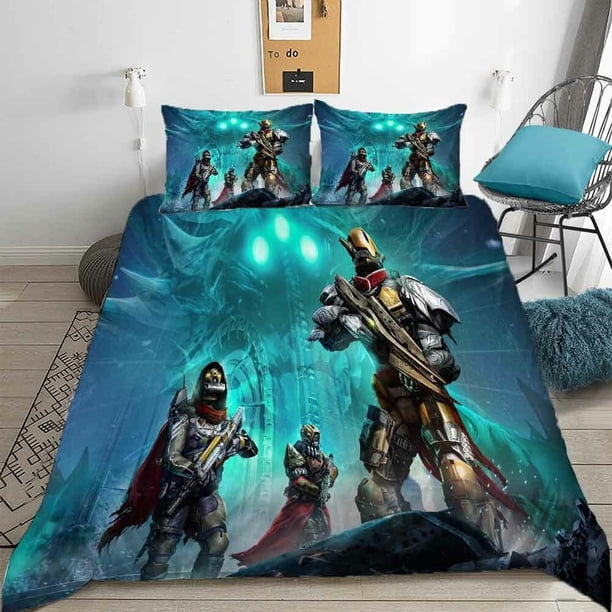 Three Warriors Had Guns Hands Quilt Duvet Cover Set Pillow case Print3-Piece Bedding Set (1 Duvet Cover + 2 Pillow Shams)