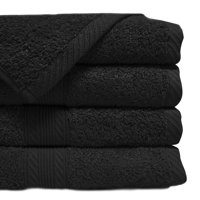 Lourdes - Toalla De Baño 70×140 Cm / Negro –