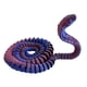 thumbnail image 1 of Juguete De Serpiente Impreso En 3D, Regalos Divertidos únicos, Accesorios De Bricolaje, Adorno De Acuario Flexible, Violeta, 1 of 3