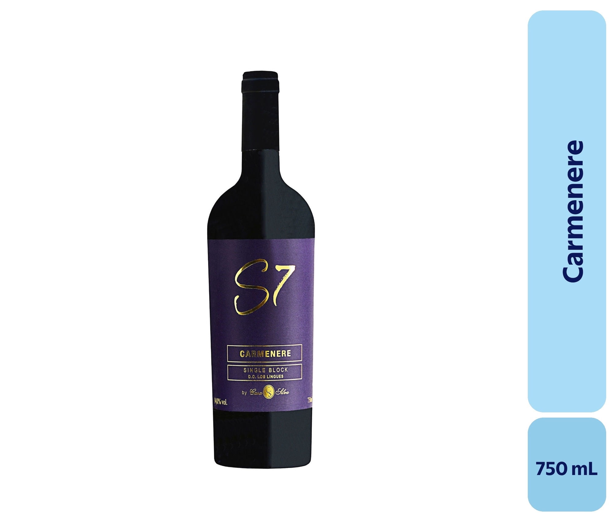 Vino Carménère Botella 750 mL Casa Silva