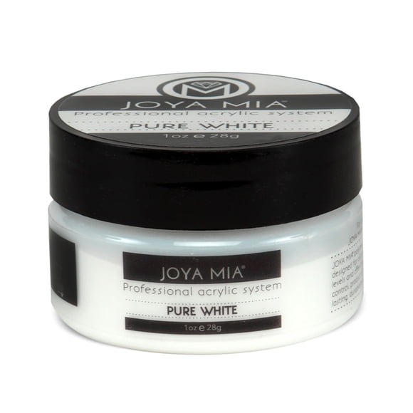 Polvo de uñas acrílico JOYA MIA Super Adhesion Pure White 30 ml