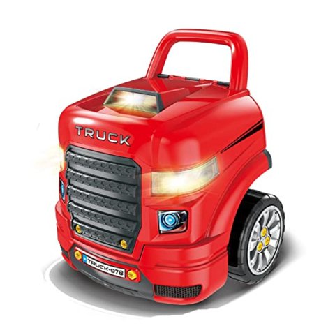 Total E-Commerce - Juguete Auto Camion Para Reparar Con Luces Sonidos Y Accesorios Rojo