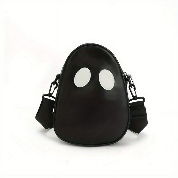 Trendy Halloween Ghost Purse - PU Leather Crossbody Bag for Spooky Season Trick or Treat