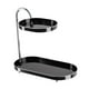 thumbnail image 3 of Organizador De Baño De 2 Niveles, Soporte Para Cosméticos Para Exhibir Artículos De Tocador, Color Negro Y Plateado, 3 of 3