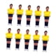 thumbnail image 5 of Juego De 10 Figuras De Futbolín, Minifiguras De Futbolín, Amarillo Y Azul Oscuro, 5 of 5