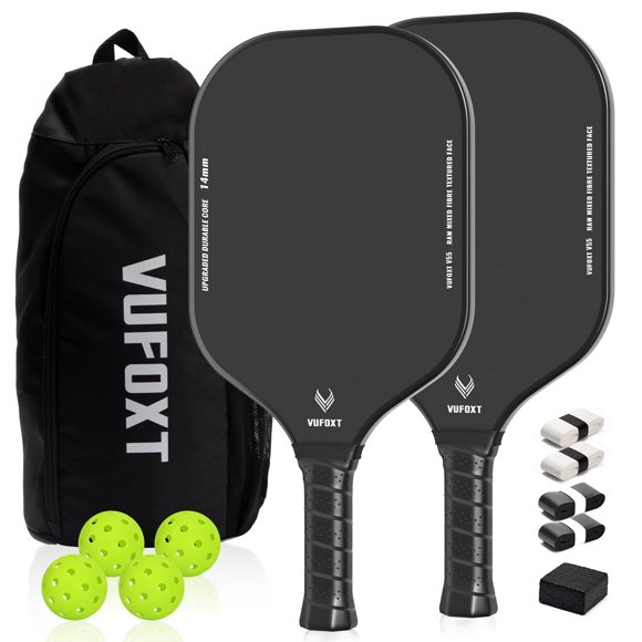 Juego de 2 palas de pickleball VUFOXT, certificadas por USAPA