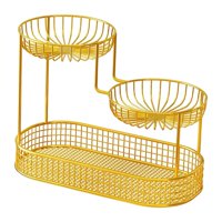 Bothyi - Estante Para Cosméticos Con Diseño De Múltiples Capas, Estante De Almacenamiento Para Cocina, Grande, Dorado