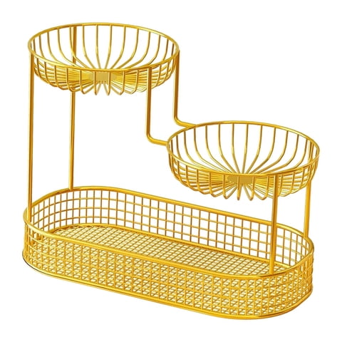 Bothyi - Estante Para Cosméticos Con Diseño De Múltiples Capas, Estante De Almacenamiento Para Cocina, Grande, Dorado
