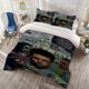 thumbnail image 1 of 3pcs FC Fighting Club Classic Element Patchwork Printed Set Includes a Duvet Cover And Two Pillowcases, 1 of 1