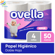 thumbnail image 1 of Papel Higienico Ovella 50 Metros Paquete de 4 Unidades, 1 of 3