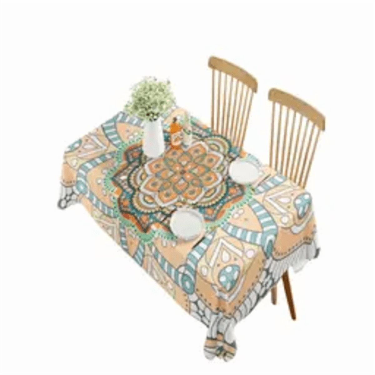 Genérico - Mantel Impermeable Rectangular Antimanchas