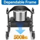 thumbnail image 2 of Rollator Walker HOMLAND Bariatric, 500 libras, con asiento y bolsa de almacenamiento, 2 of 8