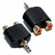 thumbnail image 3 of Adaptador Splitter Audio 2 Rca Hembra 1 Plug Jack 3.5 Macho negro, 3 of 6