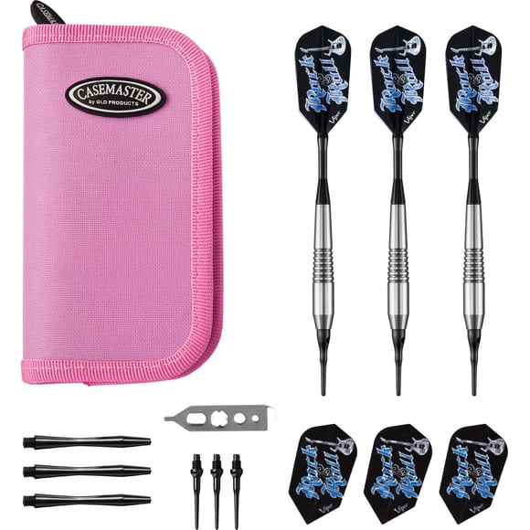 Juego de dardos Viper Rock & Roll Soft Tip de 18 g con funda Casemaster
