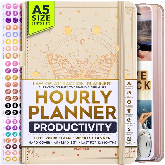 Planificador Life Planner Deluxe Semanal Mensual Tamaño A5
