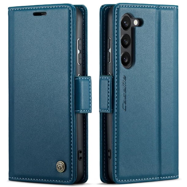 CaseMe tipo cartera Samsung Galaxy S23 Plus con cierre magnético, RFID, tarjetero, soporte, carga inalámbrica