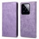 thumbnail image 1 of Funda tipo cartera con bloqueo RFID para Xiaomi 14 Pro Con tapa abatible, portatarjetas, cierre magnético, TPU y soporte Morado, 1 of 6