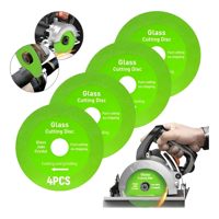 Genérico - Disco De Corte De Vidrio De 4 Piezas Para Amoladora Angular